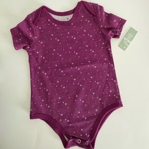 ✨👧Baby  girl purple star printed bodysuit ✨👧